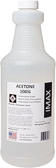 100% Pure Acetone 1 Pint - Strong Fast Acting Nail Polish Remover for Home & Commercial Applications - Removes Polish frm Natural, Gel, Shellac Nails & Dip Nails - 16 oz