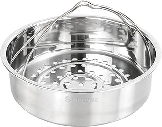 Steamer Basket,Steamer Basket Insert for 6,8 Pots (Bottom Big hole)