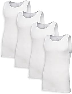Men's Premium Tag-Free Cotton Undershirts (Regular and Big & Tall)
