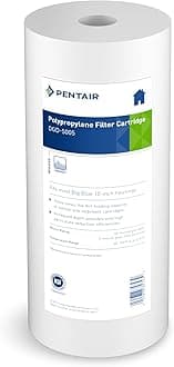 Pentek Pentair DGD-5005 Big Blue Sediment Water Filter, 10-Inch, Whole House Heavy Duty Dual-Gradient Density Spun Polypropylene Replacement Filter Cartridge, 10" x 4.5", 5 Micron