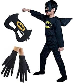 KAUSHIK ENTERPRISESHosiery Superhero Costume For Kids Halloween Dress Fancydress Birthday Gift | Cosplay Bodysuit for Boys and Girls (2-3 Yr)