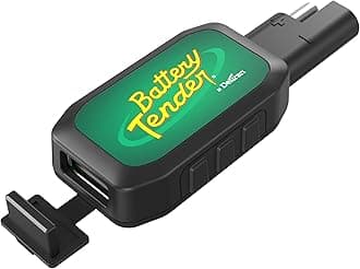 Battery Tender Quick Disconnect USB Charger Adapter - Easily Charge Mobile Devices with 12V Vehicle Battery on The Go - Perfect for Camping Our Outdoor Adventures - 081-0158