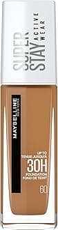 Maybelline New York Foundation, Superstay Active Wear 30 Hour Long-Lasting Liquid Foundation, Lightweight Feel, Water, Sweat and Transfer Resistant, 30 ml, Shade: 60, Caramel
