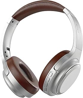 VorsiPro Bluetooth Headphones Over Ear,Active Noise Cancelling Headphones Bluetooth 5.3, Foldable Lightweight Wireless Headphones, HiFi Stereo Bluetooth Headset with Cushioned Pads for Travel,Home
