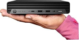 HP Pro 400 G9 Mini PC Desktop Computer, Intel i3 CPU, 16GB DDR5 RAM, 1TB PCIe SSD, Triple 4K Display Support, USB-C, Ultra-Quiet Design, Wi-Fi 6, Keyboard and Mouse, Windows 11 Pro