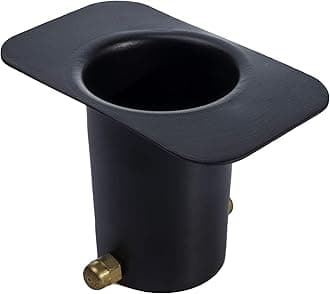 Monarch Rain Chains Gutter Adapter – Standard Adapter with Brass Bolt for Chain Installation, Aluminum Black Rain Chains for Gutters Mount, Rust-Resistant Drainage Mount for Roof Downspout Chain