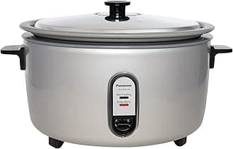 Panasonic Commercial Electric Rice Cooker, 120V Extra-Large Capacity 60-Cup (Cooked), 30-Cup (Uncooked) with One-Touch Operation - SR-GA541FH - Silver