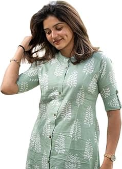 ANNI DESIGNER Women's Rayon Viscose A-Line Printed Kurta with Pant