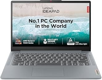 IdeaPad Slim 3 AMD Ryzen 3 7320U 14" FHD Thin and Light Laptop (8 GB/512GB SDD/Windows 11 Home/Office Home & Student 2021/1Yr ADP Free/Arctic Grey/1.37Kg), 82XN006JIN