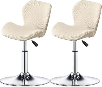 Bar Stool Cover Set of 2/4/6 Shell Back Adjustable Swivel Bar Stools Slipcover,Barstool Protector Covers for Dining Room Kitchen (Color : #4, Size : 2pcs)