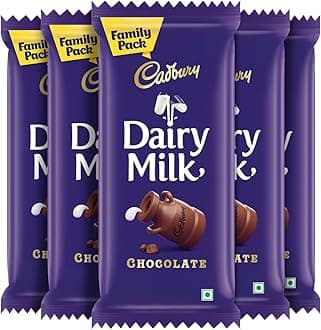 Dairy Milk Family Pack Chocolate Bar, 112 G (Pack of 5),560 G