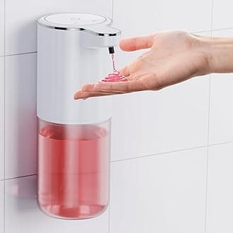 Automatic soap Dispenser touchless Kitchen Dish Automatic Liquid Soap Dispenser 4 Adjustable Soap Dispensing Levels Wall Mount for Kitchen and Bathroom, Liquid Hand Soap Dispenser