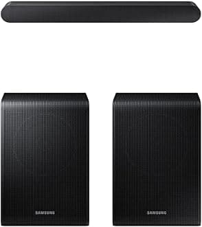 SAMSUNG HW-S50B/ZA 3.0ch All-in-One Soundbar w/Dolby 5.1, DTS Virtual:X, Q Symphony, Built in Center Speaker, Bluetooth Multi Connection, 2022 and SWA-9200S Wireless Rear Speaker Kits 2022