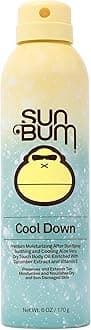 Sun Bum Cool Down Aloe Vera Spray - Vegan After Sun Care to Soothe and Hydrate Sunburn - 6 oz