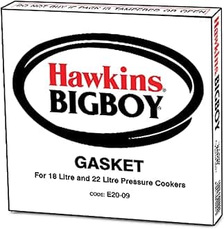 Hawkins Gasket Sealing Ring for Hawkins 18 L & 22 L Bigboy Pressure Cookers, Black