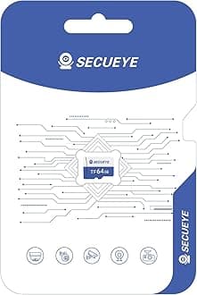 64GB TF Memory Card Class 10 FAT32 High Speed Reading/Writing for Security Camera Dash Cam 24/7 Recording