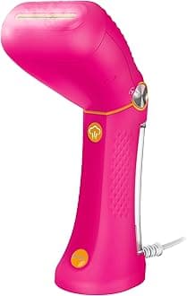 Power Steam Handheld Travel Garment Steamer for Clothes with Dual Voltage for Worldwide Use, ExtremeSteam 1200W, For Home, Office and Travel, Pink - Limited Edition Color