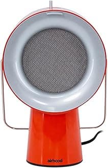 AirHood Wired Range Hood | Portable Kitchen Exhaust Fan with 2 Activated Charcoal Air Filter & Stainless-steel Oil Filter | Easy to Clean - Ideal for Indoor Cooktop Use (Cadmium Orange)