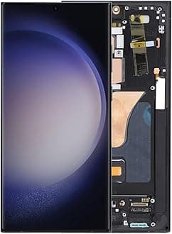 AMOLED Original for S23 Ultra, LED LCD Display Touch Screen Digitizer Assembly S23ultra 5G SM S918U LCD Screen Replacement with Frame, 6.7 Inch, 3088x1440px Resolution