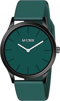 Matrix Minimalist Dial with Softest Silicone Strap Analog Wrist Watch for Men & Boys