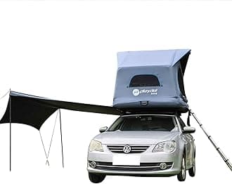 BOOMLATU 2-Person Inflatable Car Roof Top Tent with Pump, Waterproof 3000MM UPF 50+ Camping Tent for Vehicle, Car Camping and Outdoor Travel