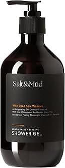 Salt And Mud Shower Gel infused with dead sea minerals, Lemon Grass & Bergamot 500ml