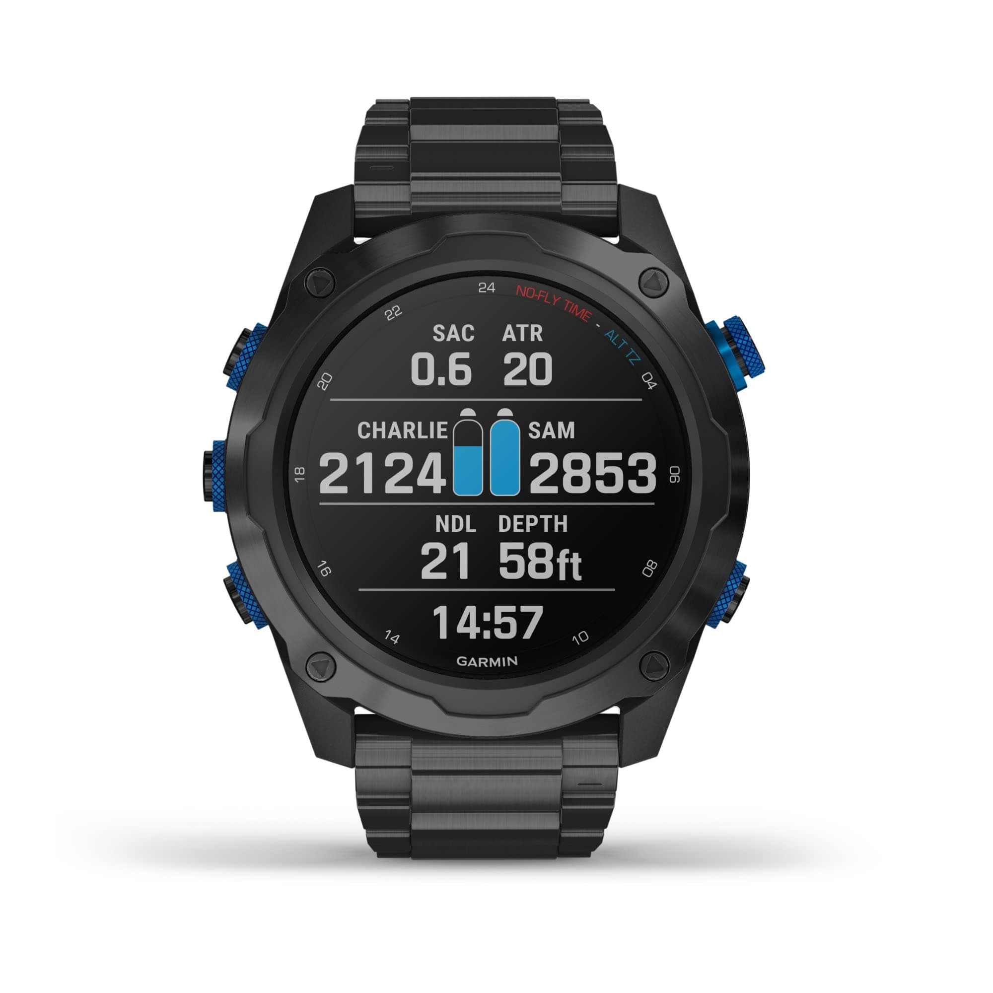 Descent Mk2i/Descent T1 Bundle, Smaller-Sized Watch-Style Dive Computer with Air Integration, Multisport Training/Smart Features, Titanium Gray. (010-02132-02)