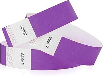 200 WristCo Pantone Purple Tyvek Wristbands for Events - Comfortable Tear Resistant Paper Bracelets ID Wrist Bands for Concerts Festivals Admission Party Identification