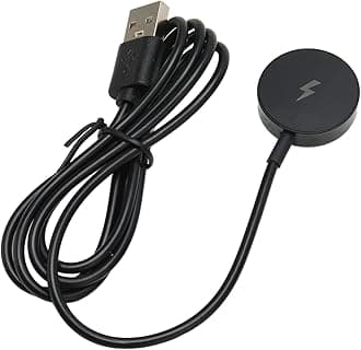 Charger for Fossil Gen 1 2 3, Magnetic USB Fast Charging Cable Smart Watch Replacement Charging Base Station Smartwatch Charging Cable Dock for Fossil Gen 1 2 3 (Black)