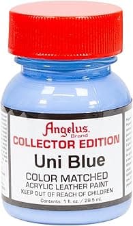 Angelus Leather Paint, Collector Edition, Uni Blue, 1oz jar (727-01-347)