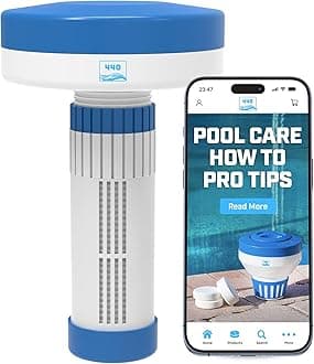 440 Mini Premium Floater Dispenser for Spa, Hot Tub and Small Pools for 1 Inch Chlorine or Bromine Tablets. (Tablets NOT Included) Adjustable Release, from 0 to 13 Flow Control