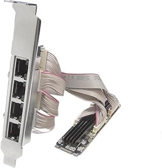 IO CREST 4 Ports Gigabit M.2 M+B Key Ethernet Card SI-PEX24092