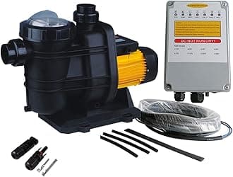 PWS pump with solar Powered Swimming Pool , 72VDC, 1.6HP, 62ft, 136GPM, Water MPPT Controller, Suitable for Salt Water, JP31-19/1200