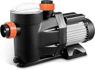 VEVOR Above Ground Pool Pump, 2.5 HP, 148 GPM Max Flow Single Speed Swimming Pool Pump, 220V 3450 RPM 62 ft Max Head Lift with PP Shell Strainer Basket, 122°F Max Water Temperature, for Hot Tubs Spas