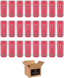 Monster Energy Drink Flavours | Juiced, Zero Sugar, Ultra, Monarch, Fiesta Mango, Strawberry Dreams, VR46, Punch | High Caffeine Sports Energy Drink (Pipeline Punch - 500ml x 24Pack)