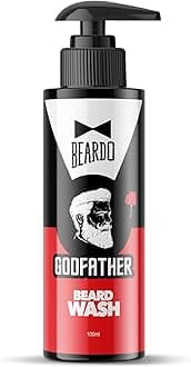 Godfather Beard Wash Beard Shampoo for Men 100ml Fights Dandruff & Hair Loss Refreshing Fragrance Active Cleansing Cleanses & Cleanses Skin & Beard