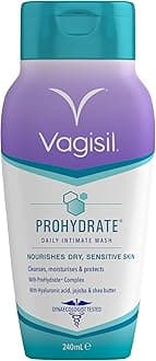 ProHydrate Intimate Wash for Daily Feminine Hygiene for Dry & Sensitive Skin with Hyaluronic Acid, 240 ml