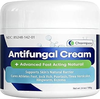 Antifungal Cream for Jock Itch: 2% Miconazole and Herbal Formula for Itchy Skin Relief Extra Strength - Cures Ringworm Athletes Foot Tinea Versicolor 100g