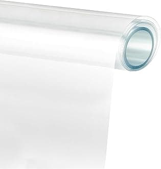 Clear Protective Vinyl Wrap Guard Film, Clear Gloss Paint Protection Bulk Film, Transparent Self Adhesive Film Wrap Roll Without Bubble for Moto, Car DIY Interior (1ft x 10ft)