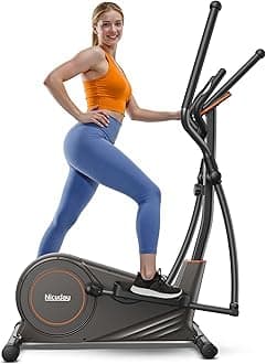 Niceday Elliptical Machine Cardio Exercise Equipment for Home, Elliptical Exercise Machine Trainer with 16 Resistance Levels, 400LBS Loading Capacity