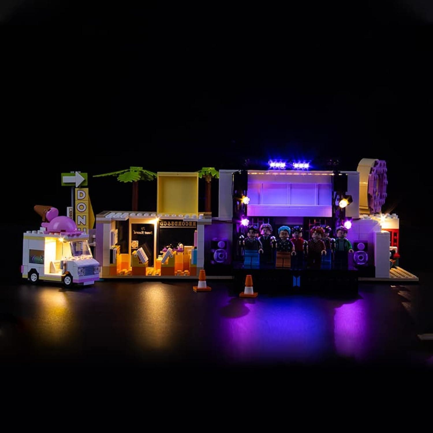 BrickBling LED Light Kit Compatible with Lego BTS Dynamite 21339 Set, Creative Lights Compatible with Lego 21339, for BTS Fans (Lights Only, No Model)