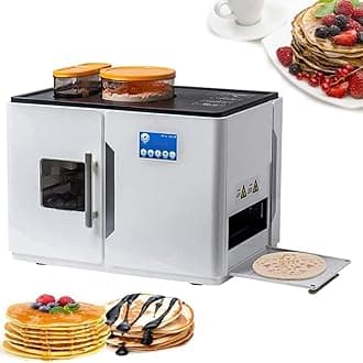 Fully Automatic Roti Maker, Electric Chapati Tortilla Pancake Flatbreads Pita Making Machine, Rotis Naan Maker, One Key to Make 8 Pcs/One Time, for Chapati, Corncakes, Flour Tortilla