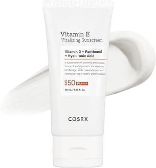 COSRX Daily SPF 50 Vitamin E Vitalizing Korean Sunscreen for Face, UVA&UVB Protection, Lightweight, No White Cast for All Skin Tones, Non-Greasy Semi Matte Finish, Korean SkinCare