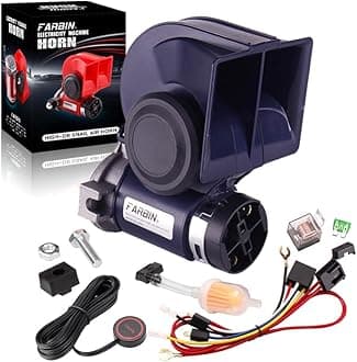 FARBIN Air Horn for Car,Train Horn for Trucks,Loud 12v Car Horn Kit with Relay