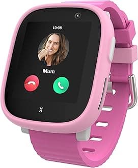 XPLORA X6 Play - Watch Phone for Children (4G) - Calls, Messages, Kids School Mode, SOS Function, GPS Location, Camera and Pedometer – (Subscription Required) (Pink)