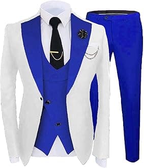 Fashion and Elegant 3 Piece Suit Men Slim Fit Big and Tall Men's Tuxedos for Prom Wedding Party Tux JXZ039