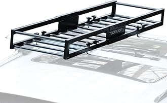 TOOENJOY 59" x 15.5" x 5" Skinny Roof Cargo Carrier Basket, Heavy Duty Roof Rack Luggage Holder for Car SUV and Pickup, 200 LBS Capacity