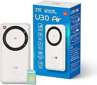 – U30AIR 5G Mobile WiFi Hotspot, Portable Pocket Router with SIM Slot, Unlocked 5G MiFi, Dual-Band Wi-Fi, Travel & Caravan Internet, High-Speed Connectivity for Multiple Devices