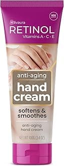 Retinol Anti-Aging Hand Cream – The Original Retinol Brand For Younger Looking Hands –Rich, Velvety Hand Cream Conditions & Protects Skin, Nails & Cuticles – Vitamin A Minimizes Age’s Effect on Skin