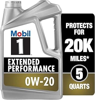 Mobil 1 120903 Extended Performance 0W-20 Fully Synthetic Oil for Cars (4 L)